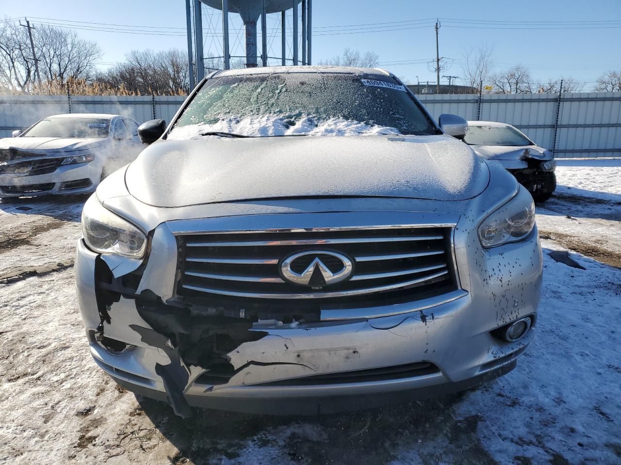 2013 Infiniti JX VIN 5N1AL0MMXDC321004 Copart auction photo, front end / rear end damage thumbnail 5