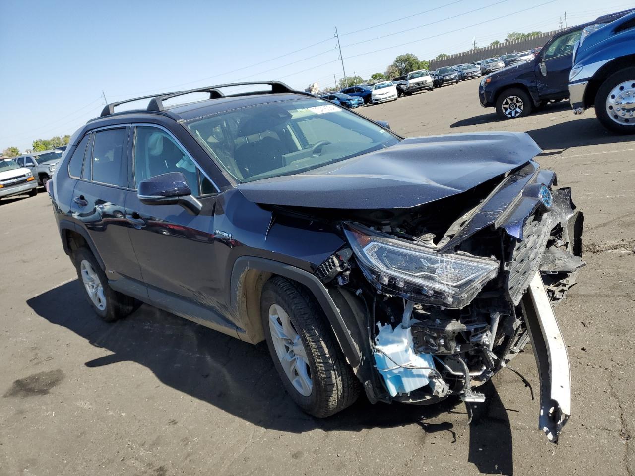 2021 Toyota RAV 4 VIN 4T3R6RFV8MU023458 Copart auction photo, all over damage thumbnail 4