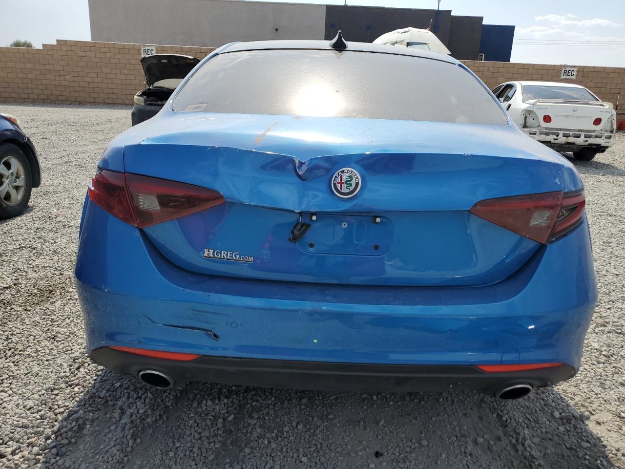 2020 Alfa Romeo Giulia VIN ZARFAMBN7L7639646 Copart auction photo, all over damage thumbnail 6