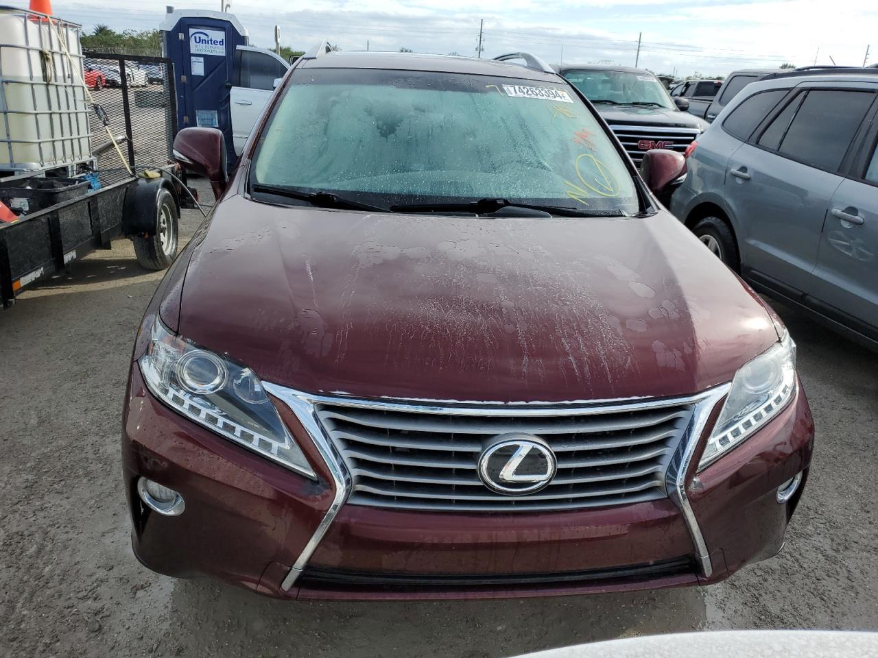 2015 Lexus RX VIN 2T2ZK1BA6FC157359 Copart auction photo, water/flood damage thumbnail 5