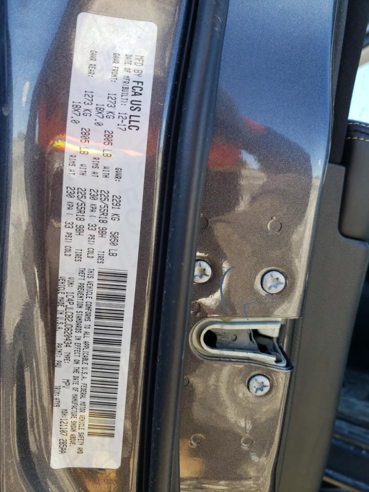 2018 Jeep Grand Cherokee VIN 1C4PJLCB2JD620434 Copart auction photo, rear end damage thumbnail 13
