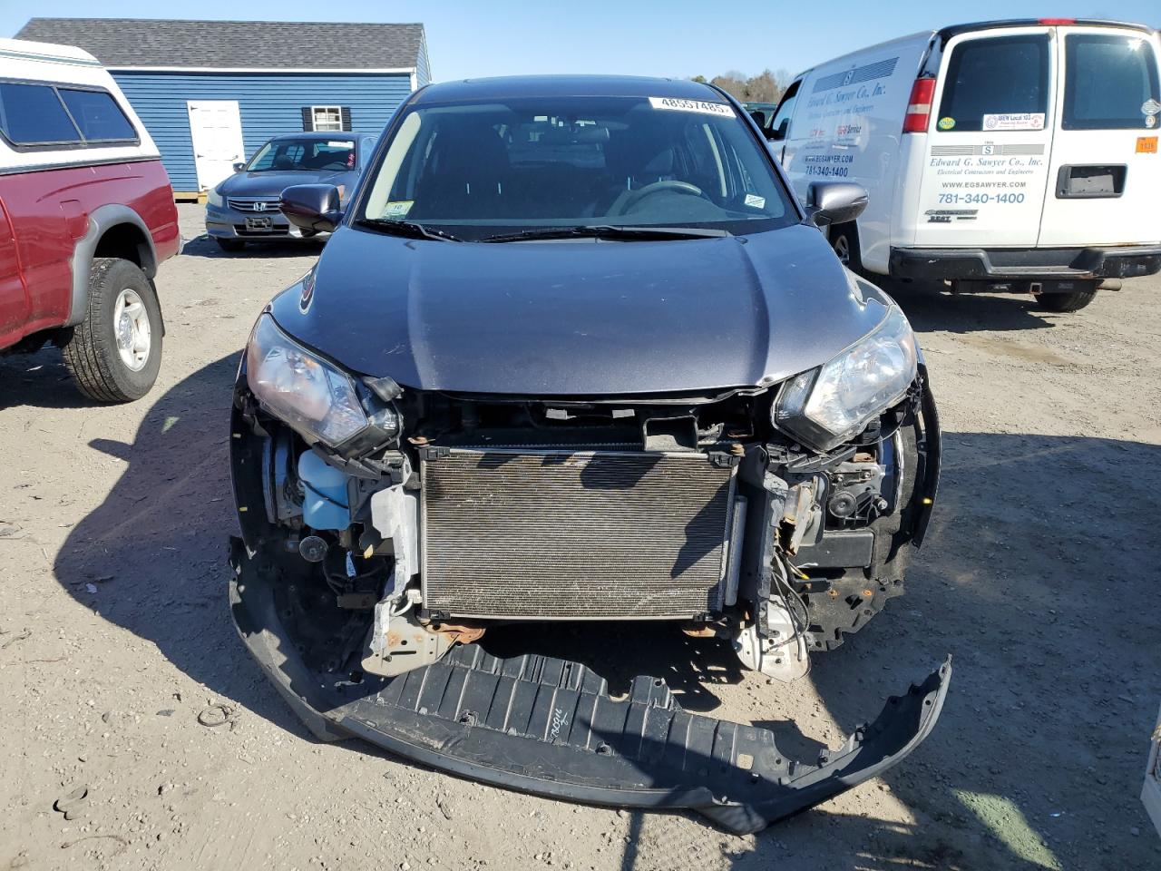 2017 Honda HR-V VIN 3CZRU6H58HM703282 Copart auction photo, front end damage thumbnail 5
