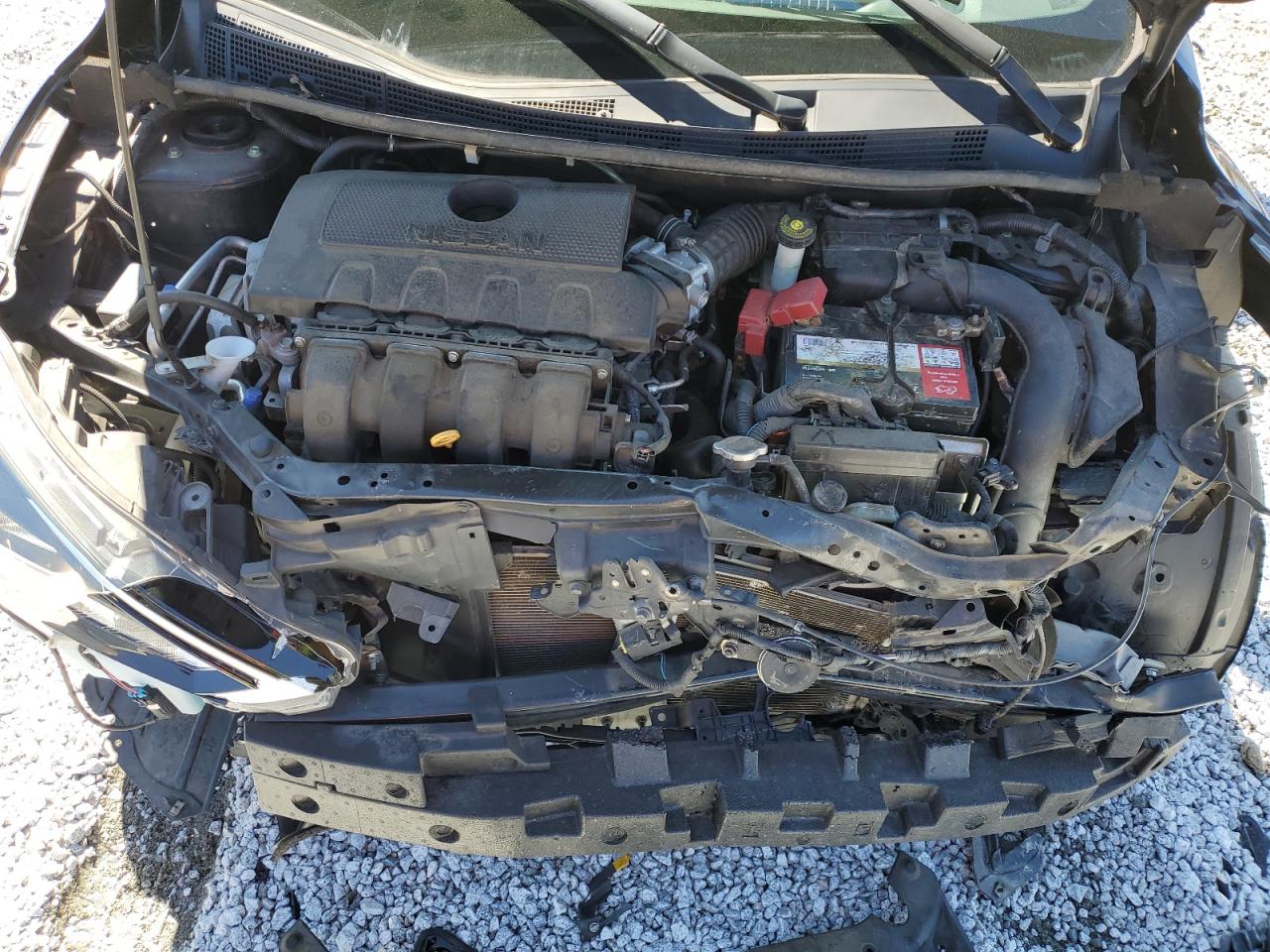 2019 Nissan Sentra VIN 3N1AB7AP0KY381525 Copart auction photo, front end / mechanical damage thumbnail 12