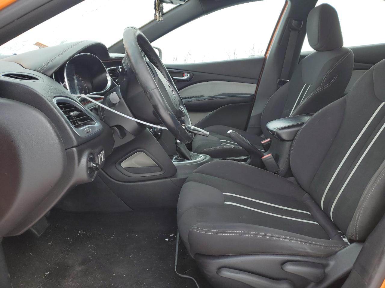 2014 Dodge Dart VIN 1C3CDFBB4ED719758 Copart auction photo, side / undercarriage damage thumbnail 7
