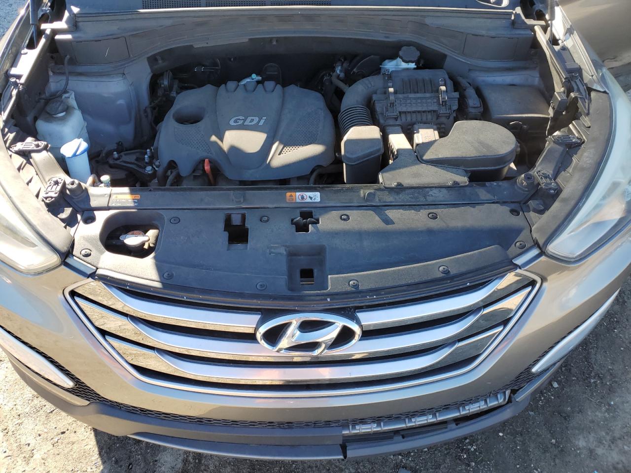 2016 Hyundai Santa Fe VIN 5XYZU3LB6GG341529 Copart auction photo, side damage thumbnail 12