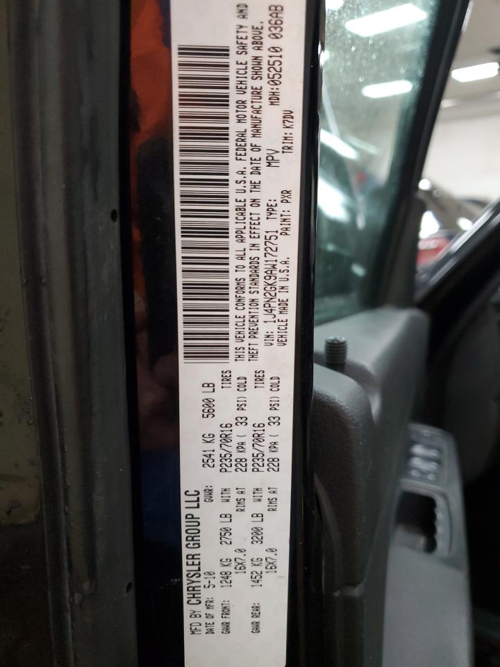 2010 Jeep Liberty (North America) VIN 1J4PN2GK9AW172751 Copart auction photo, front end / minor dent/scratches damage thumbnail 14