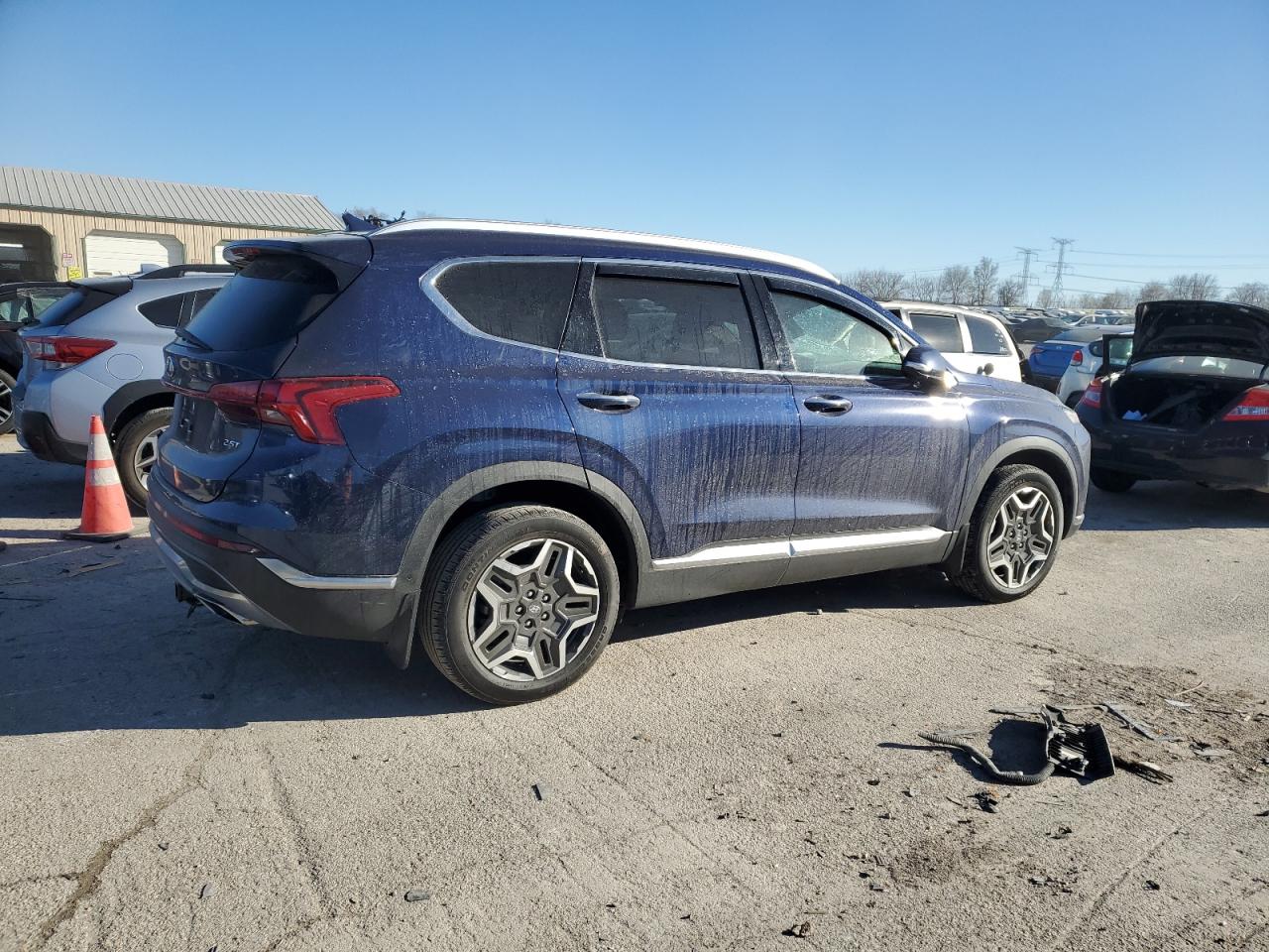2023 Hyundai Santa Fe VIN 5NMS44AL7PH518808 Copart auction photo, all over damage thumbnail 3