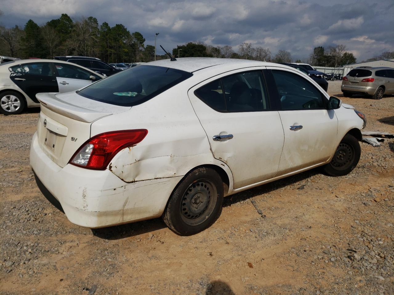 2019 Nissan Versa VIN 3N1CN7AP9KL858739 Copart auction photo, front end / side damage thumbnail 3