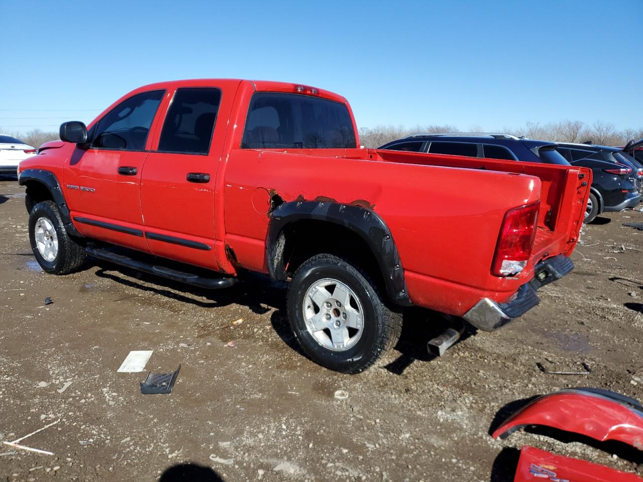 2004 Dodge RAM VIN 1D7HU18D44J185261 Copart auction photo, front end / rear end damage thumbnail 2