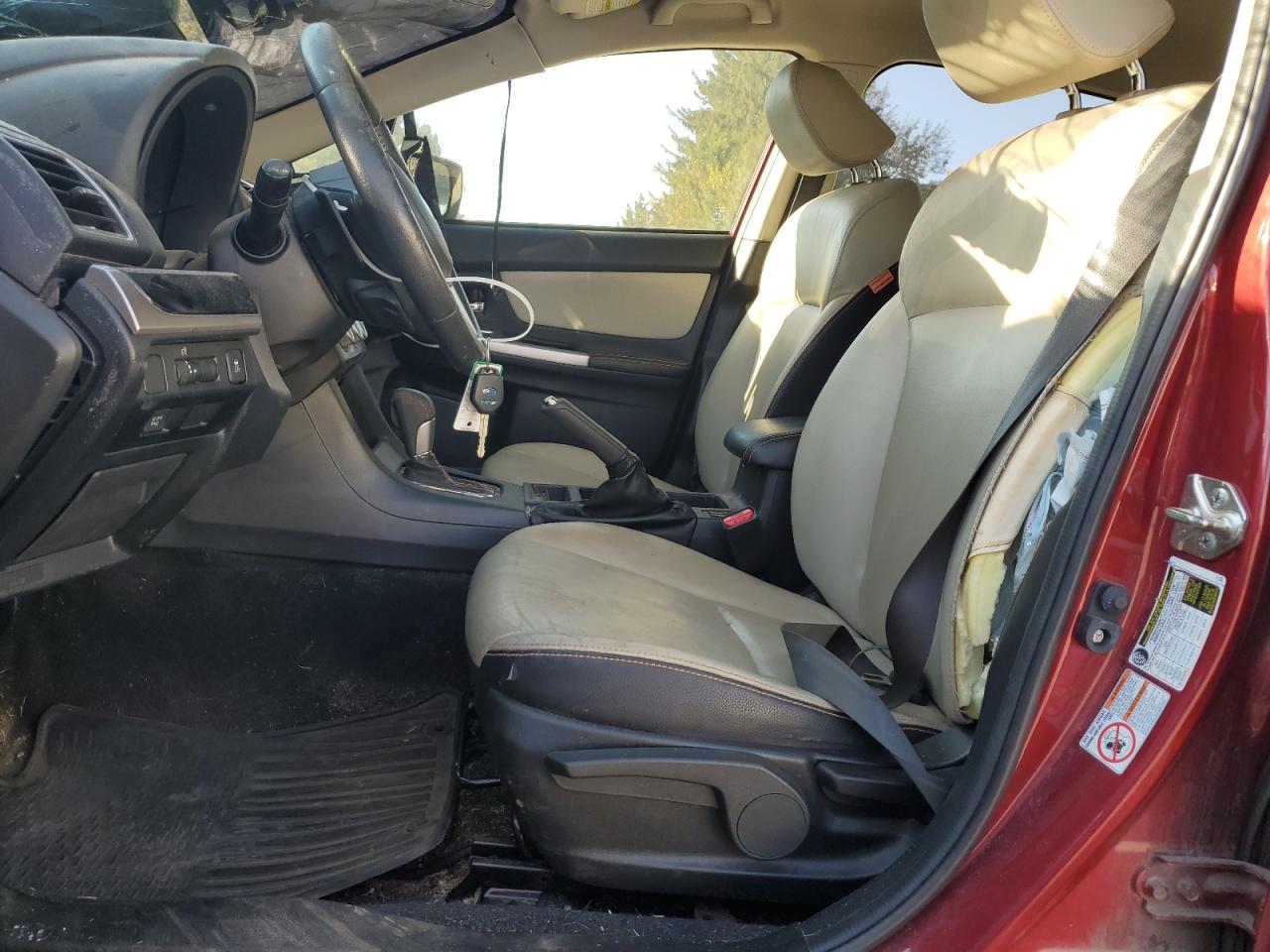 2017 Subaru XV VIN JF2GPAKC6H8236450 Copart auction photo, front end / side damage thumbnail 7
