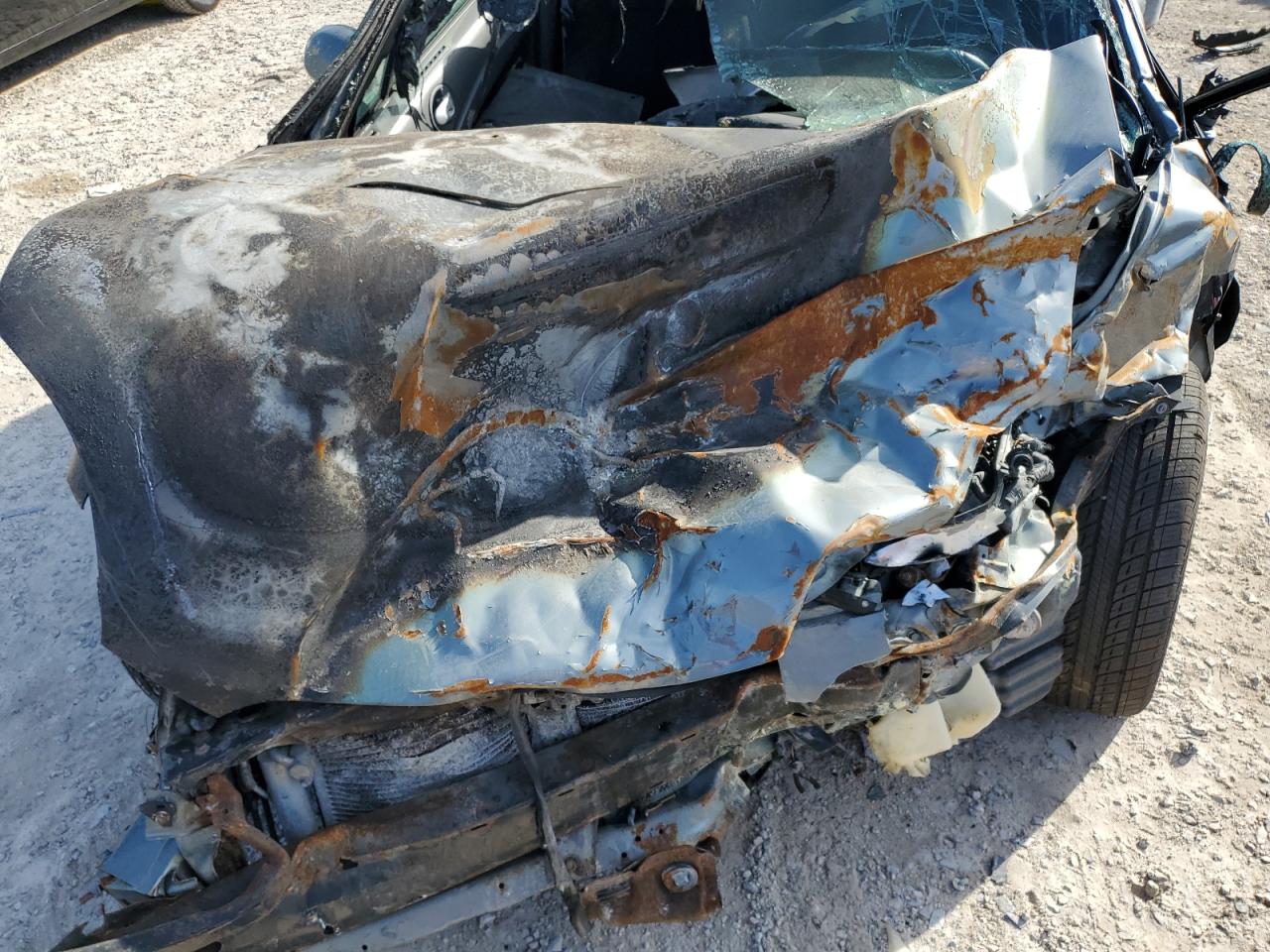 2008 Mitsubishi Eclipse VIN 4A3AL25F78E038678 Copart auction photo, all over / burn damage thumbnail 11