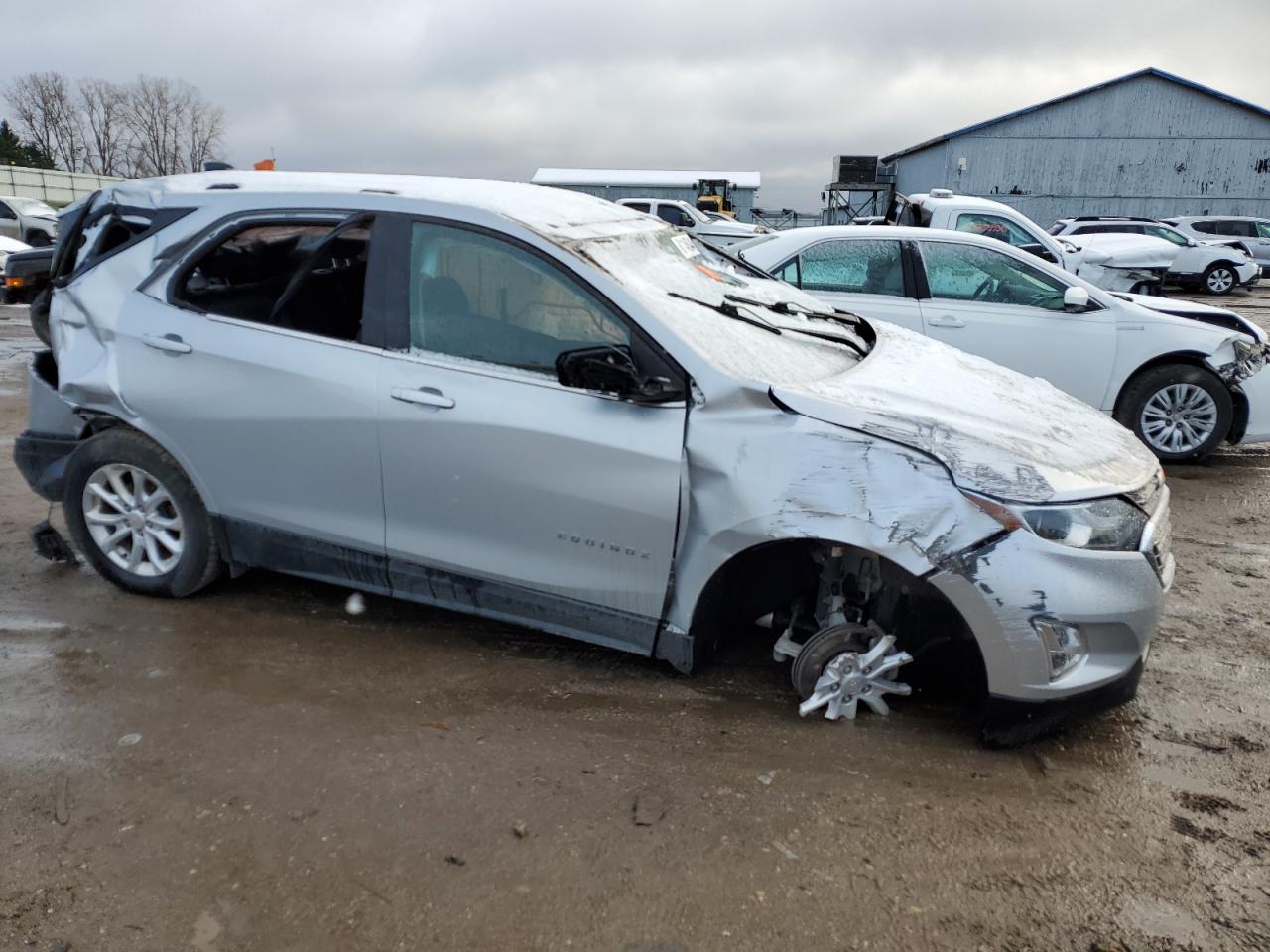 2019 Chevrolet Equinox VIN 2GNAXUEV7K6128393 Copart auction photo, rollover damage thumbnail 4