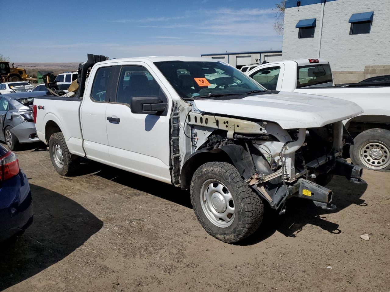 2022 Ford F-150 VIN 1FTFX1E50NKE83632 Copart auction photo, front end damage thumbnail 4