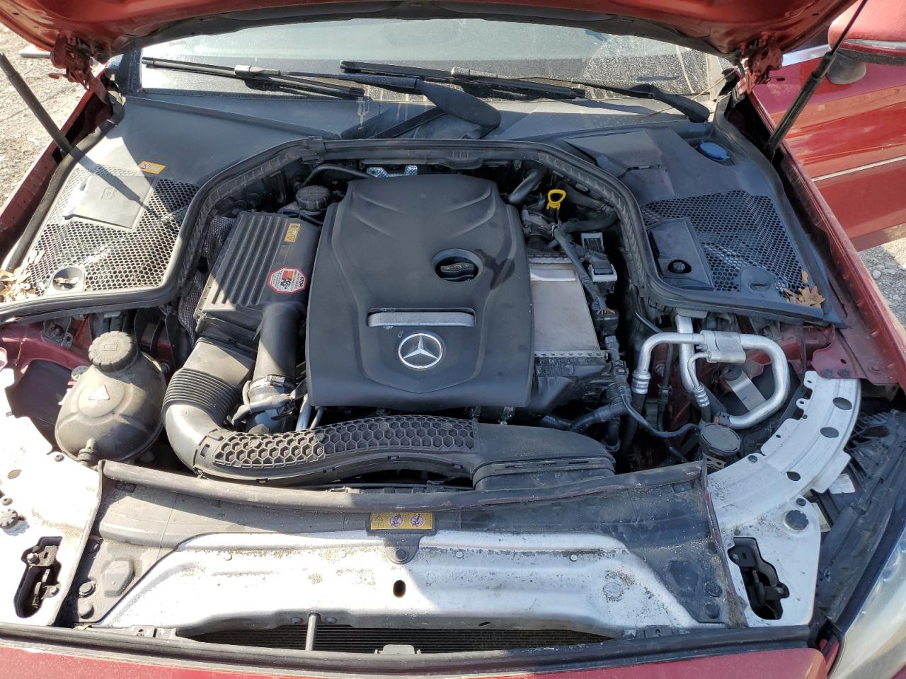2017 Mercedes-Benz C-klasse VIN WDDWJ4KB3HF338651 Copart auction photo, front end damage thumbnail 11