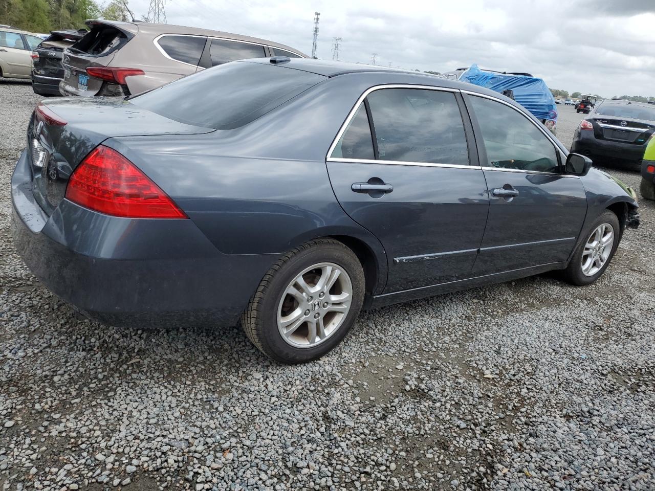 2007 Honda Accord VIN 1HGCM56807A004521 Copart auction photo, front end / side damage thumbnail 3