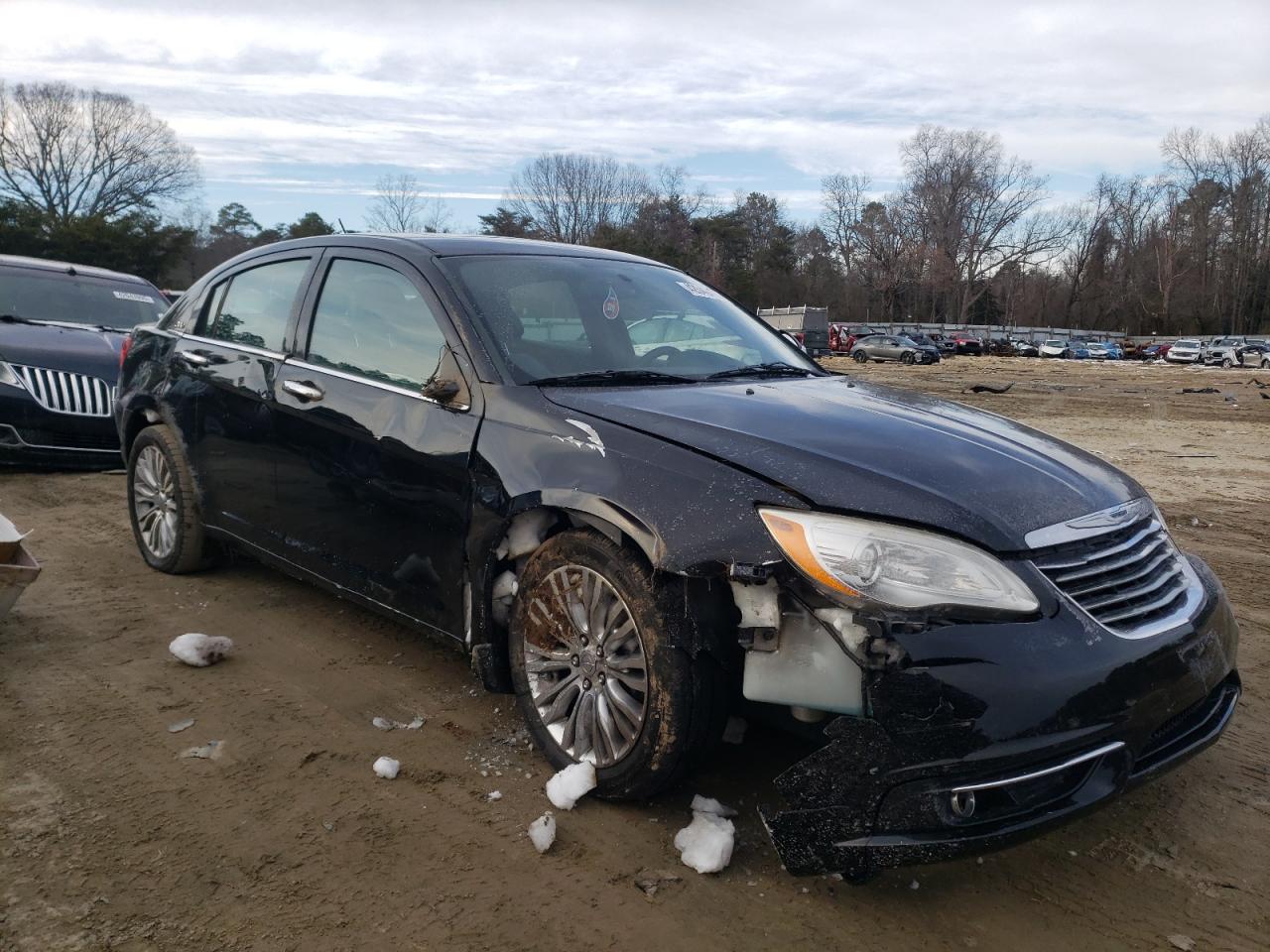 2012 Chrysler 200 VIN 1C3CCBCG8CN122366 Copart auction photo, front end / side damage thumbnail 4