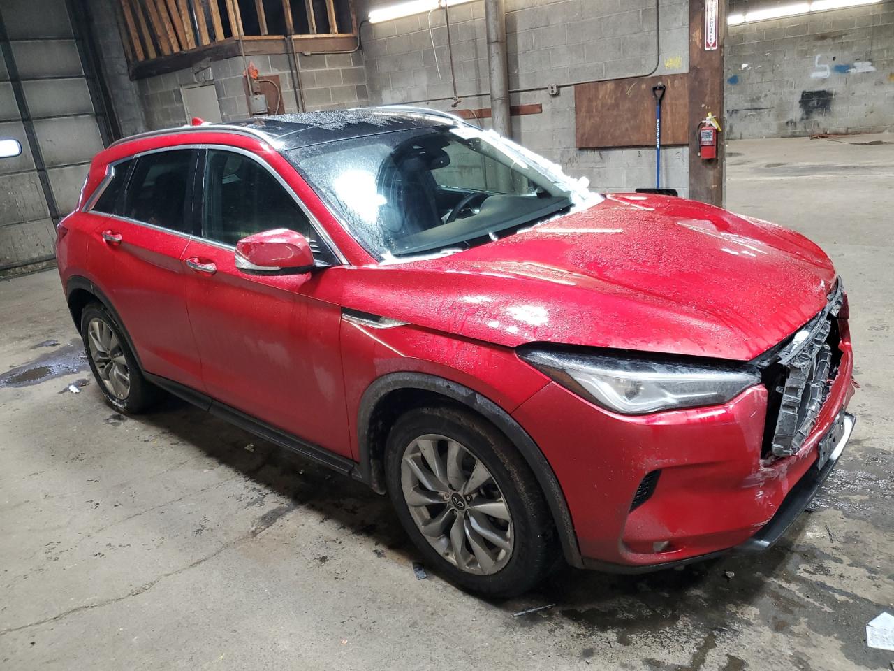 2021 Infiniti QX50 VIN 3PCAJ5BB9MF122795 Copart auction photo, front end damage thumbnail 4