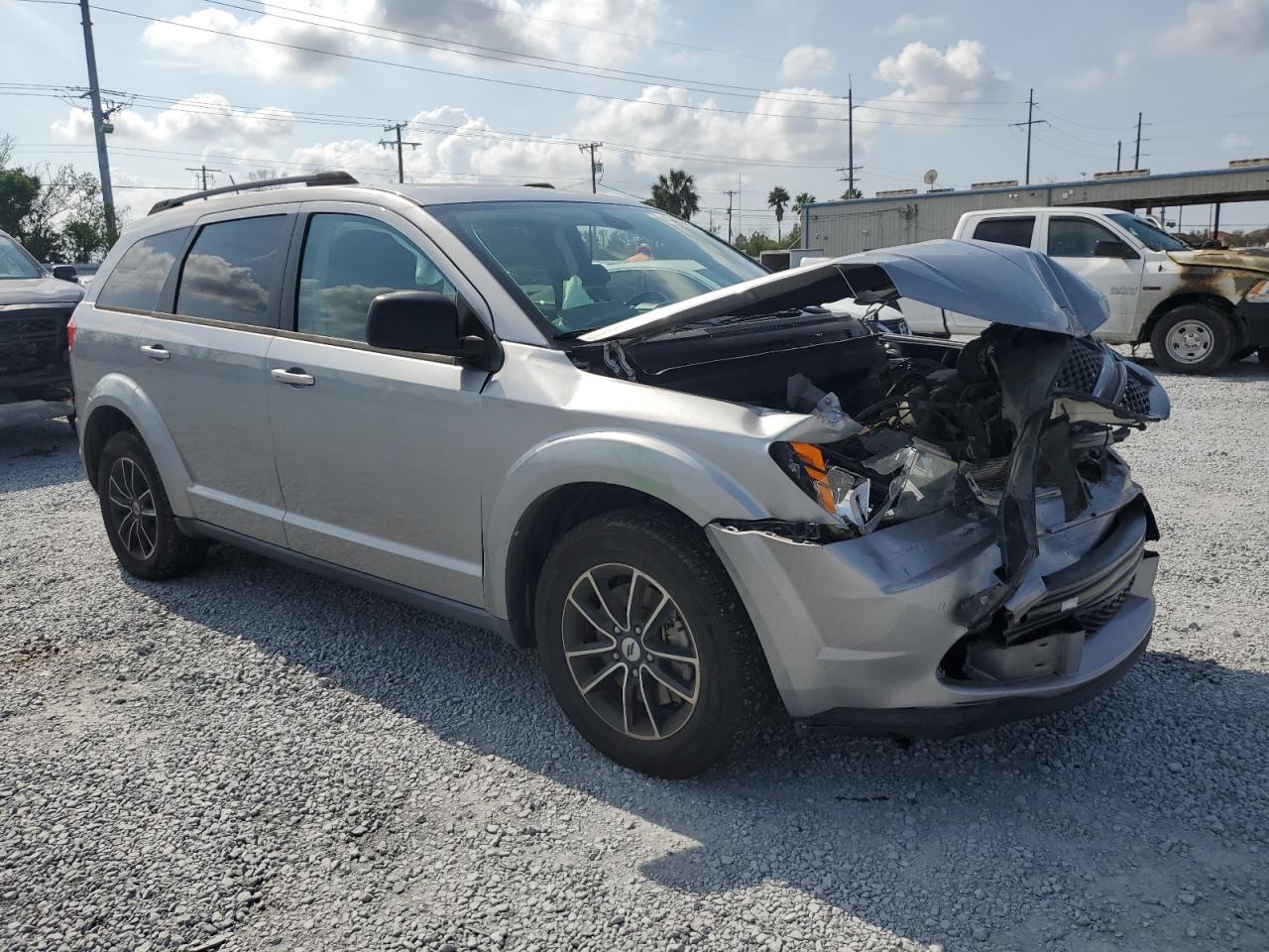 2018 Dodge Journey VIN 3C4PDCAB9JT383753 Copart auction photo, front end damage thumbnail 4