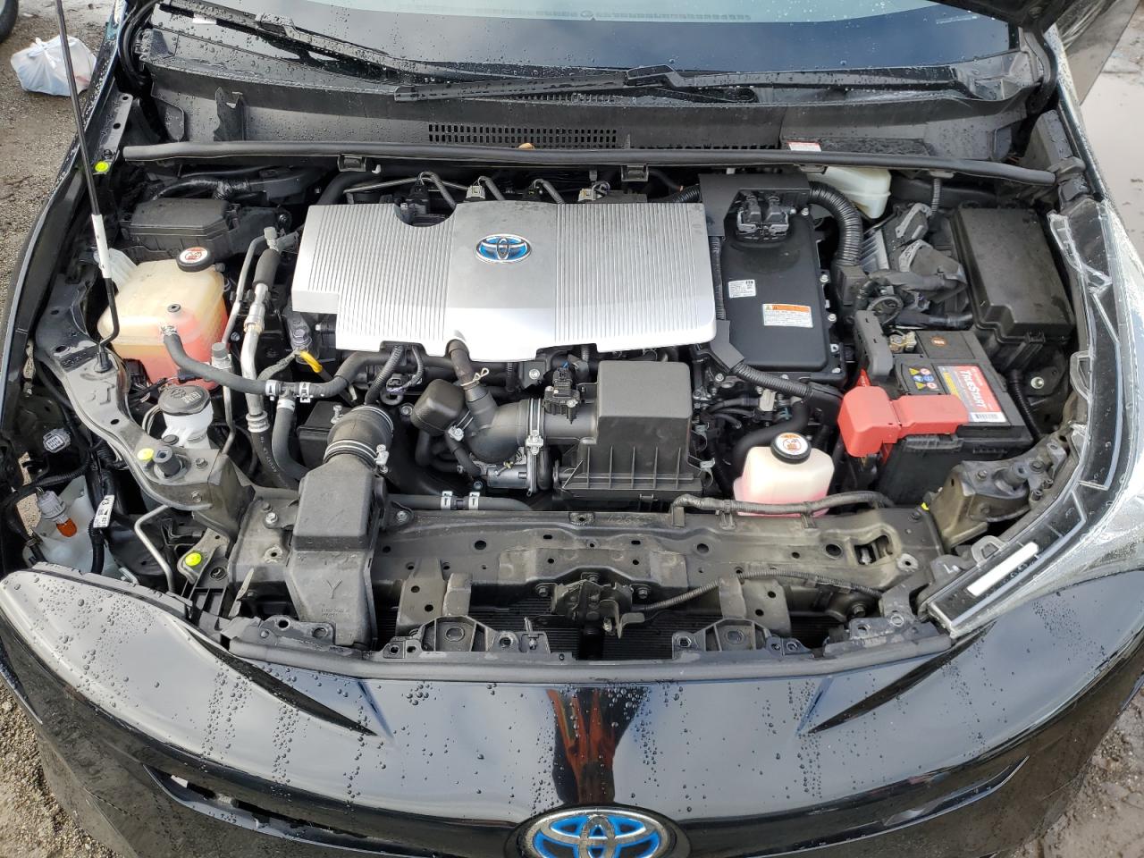 2018 Toyota Prius VIN JTDKBRFU7J3074856 Copart auction photo, all over damage thumbnail 11