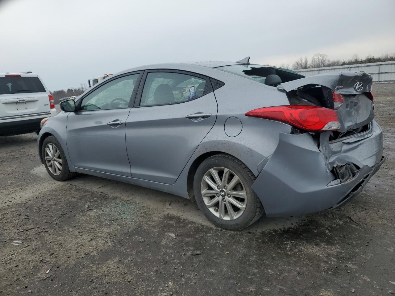2014 Hyundai Elantra VIN KMHDH4AE4EU138888 Copart auction photo, rear end damage thumbnail 2