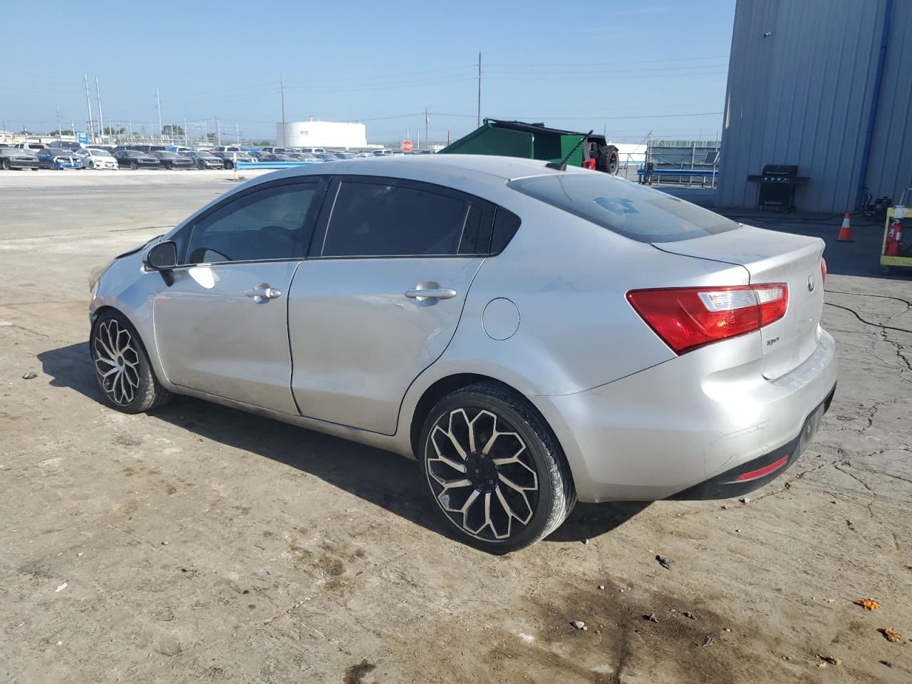 2013 KIA Rio VIN KNADM4A31D6209382 Copart auction photo, all over / undercarriage damage thumbnail 2