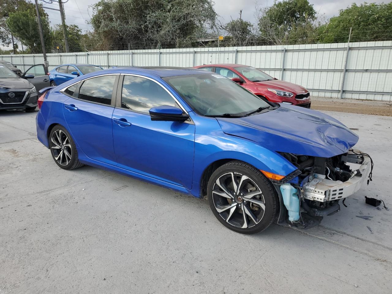 2017 Honda Civic VIN 2HGFC1E59HH706372 Copart auction photo, front end / minor dent/scratches damage thumbnail 4