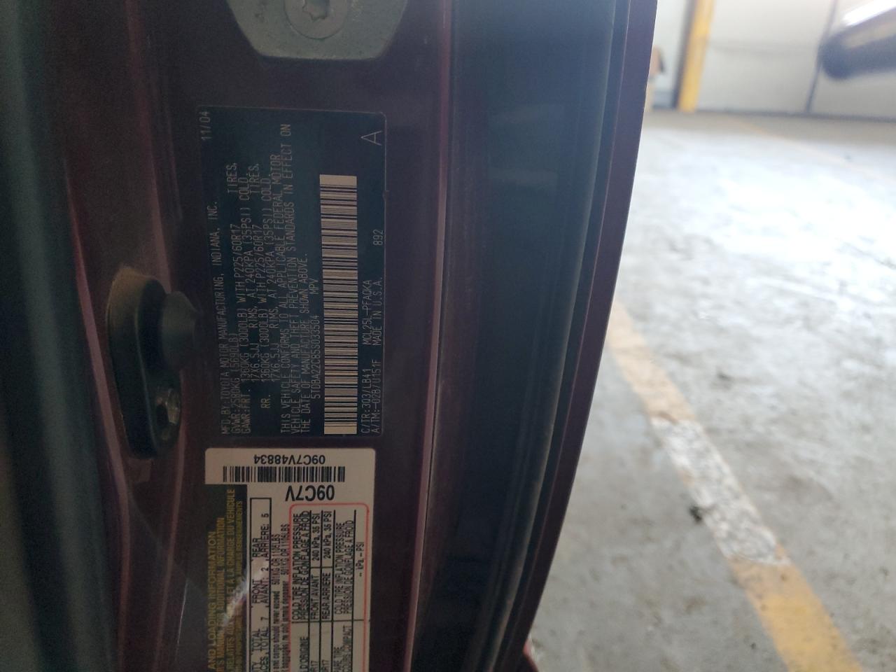 2005 Toyota Sienna VIN 5TDBA22C85S033504 Copart auction photo, front end / minor dent/scratches damage thumbnail 14