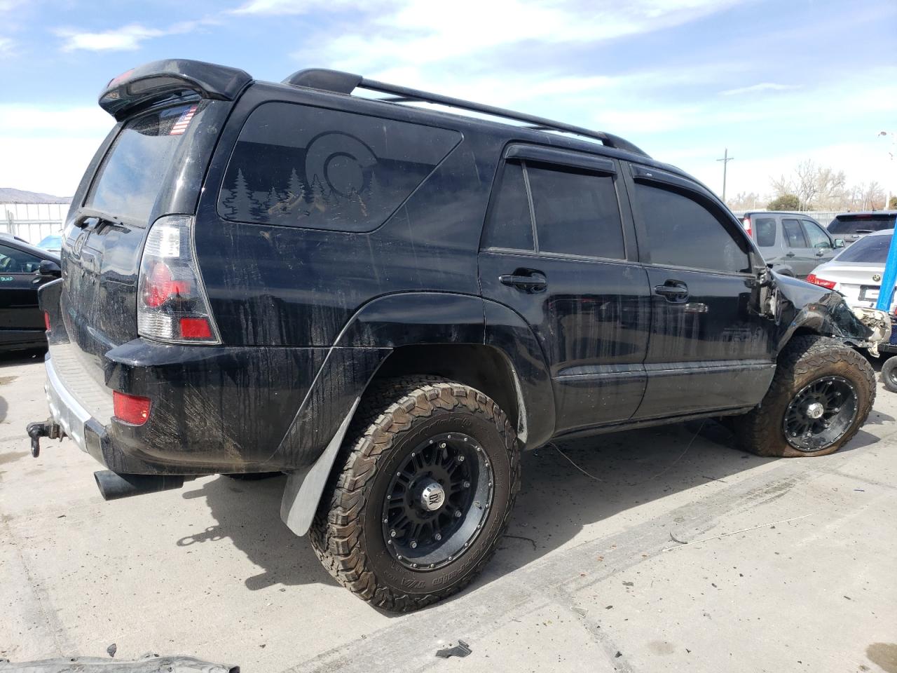 2003 Toyota 4Runner VIN JTEBT14R338004138 Copart auction photo, front end / hail damage thumbnail 3