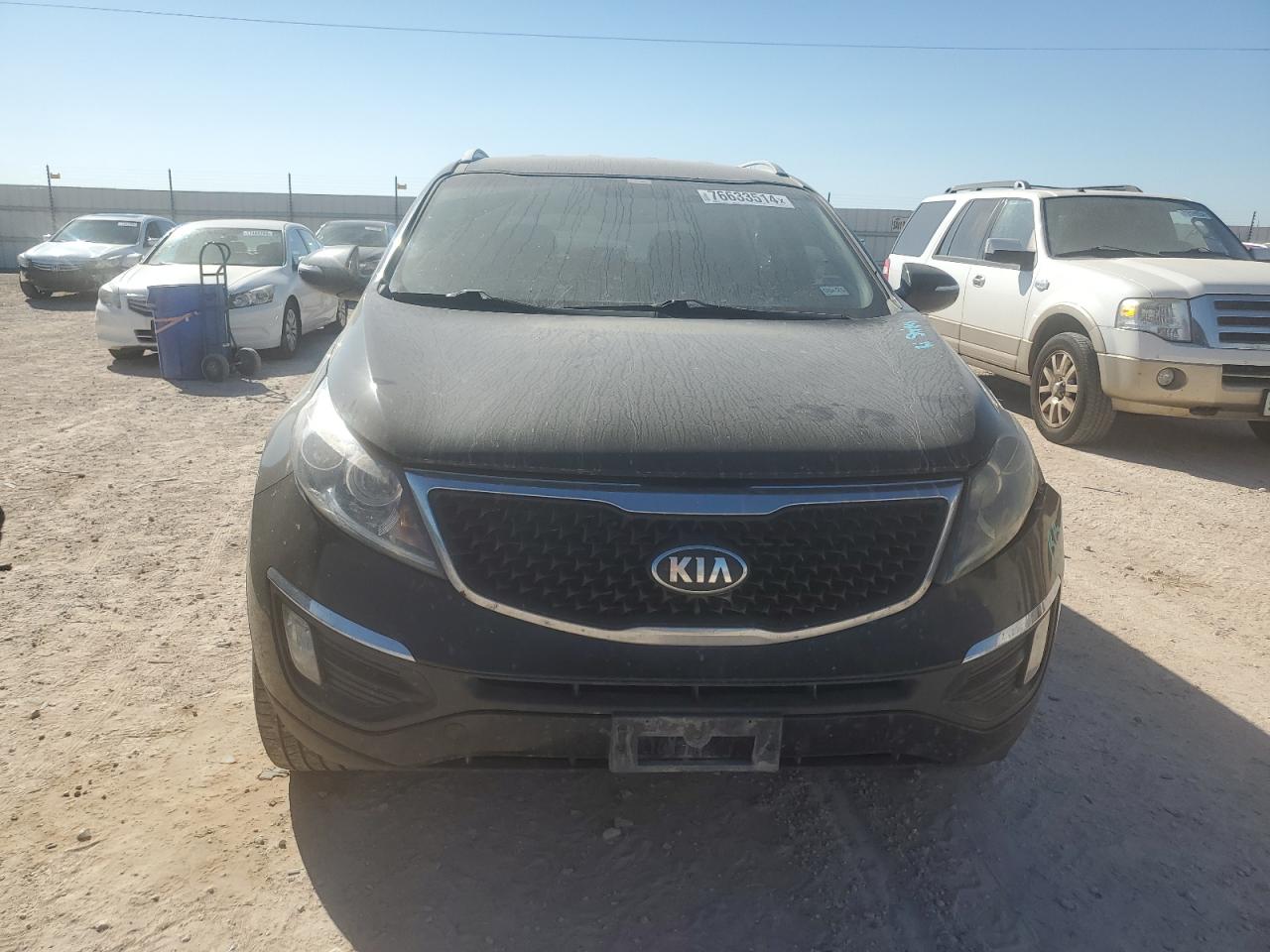2014 KIA Sportage VIN KNDPC3ACXE7555181 Copart auction photo, side / front end damage thumbnail 5