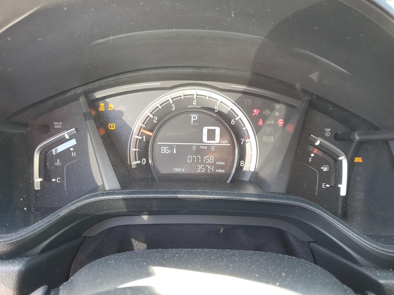 2018 Honda CR-V VIN 2HKRW6H3XJH212416 Copart auction photo, side / front end damage thumbnail 9