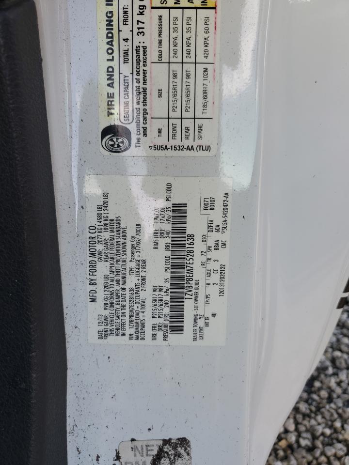 2014 Ford Mustang VIN 1ZVBP8EM7E5281638 Copart auction photo, water/flood damage thumbnail 12