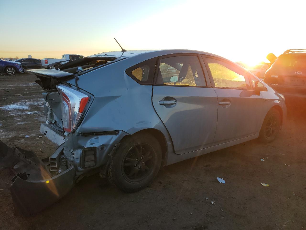 2013 Toyota Prius VIN JTDKN3DU3D1660851 Copart auction photo, rear end damage thumbnail 3