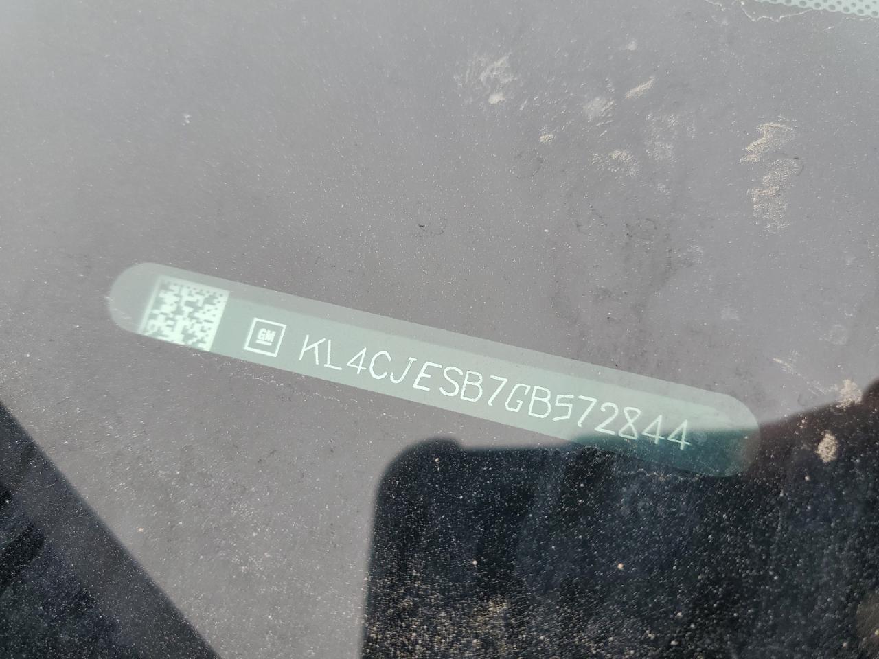 2016 Buick Encore VIN KL4CJESB7GB572844 Copart auction photo, front end damage thumbnail 12