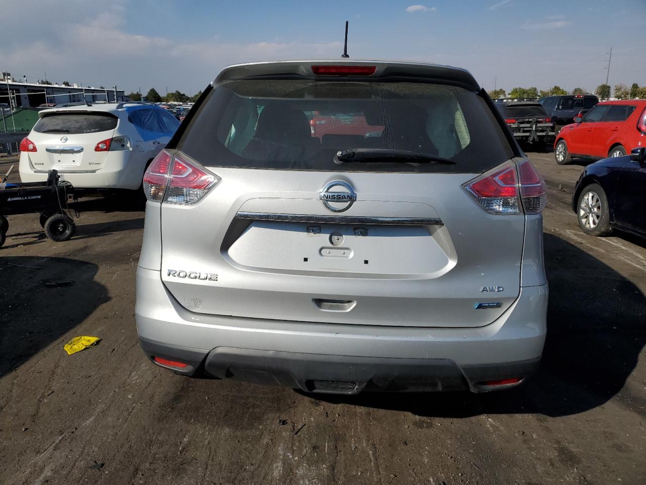2014 Nissan Rogue VIN 5N1AT2MV2EC852784 Copart auction photo, front end damage thumbnail 6