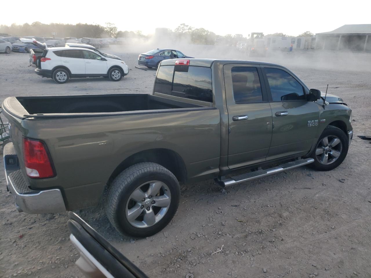 2015 RAM 1500 VIN 1C6RR6GT6FS651105 Copart auction photo, front end / side damage thumbnail 3