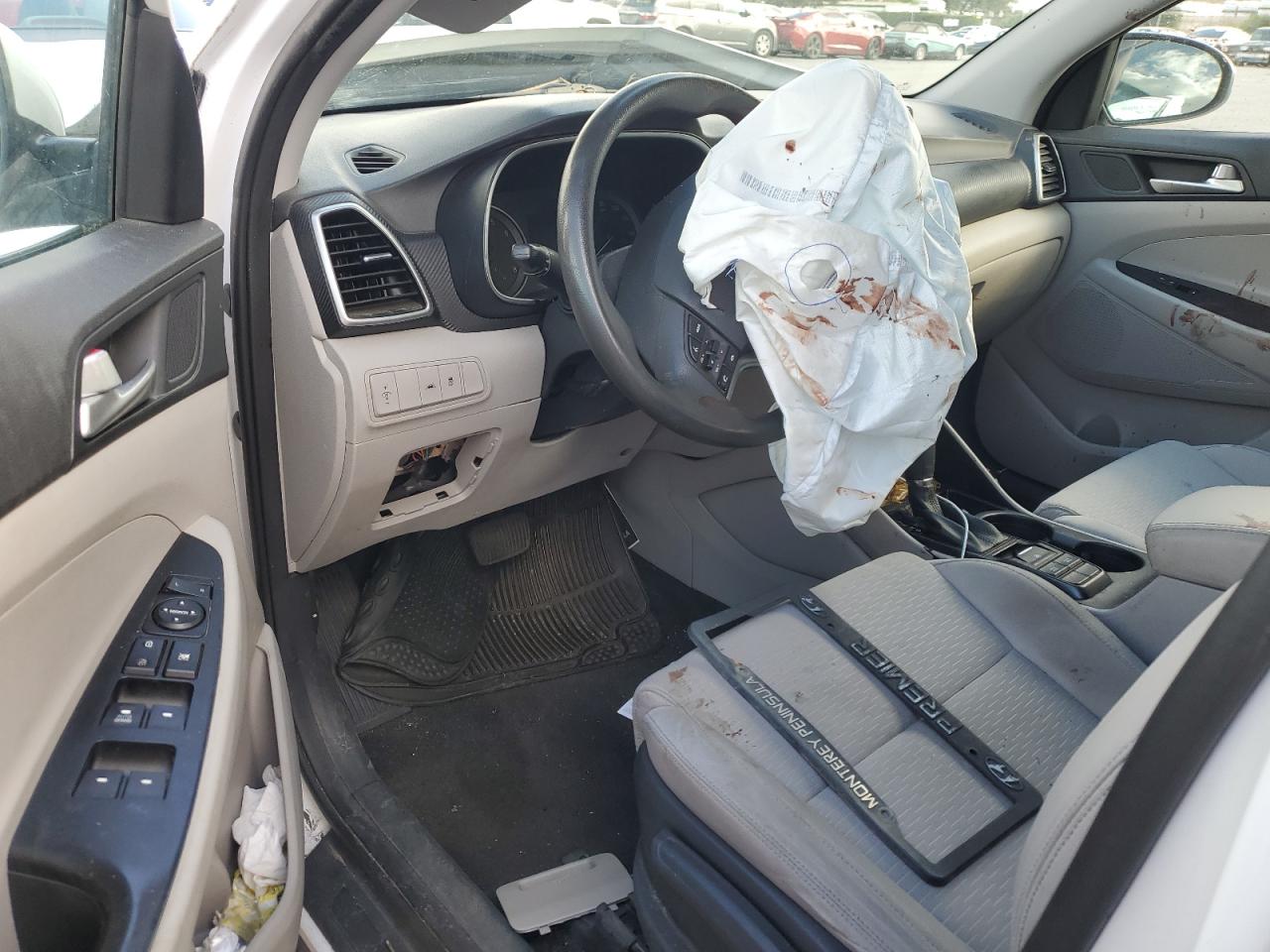 2019 Hyundai Tucson VIN KM8J23A49KU974682 Copart auction photo, front end / rear end damage thumbnail 8