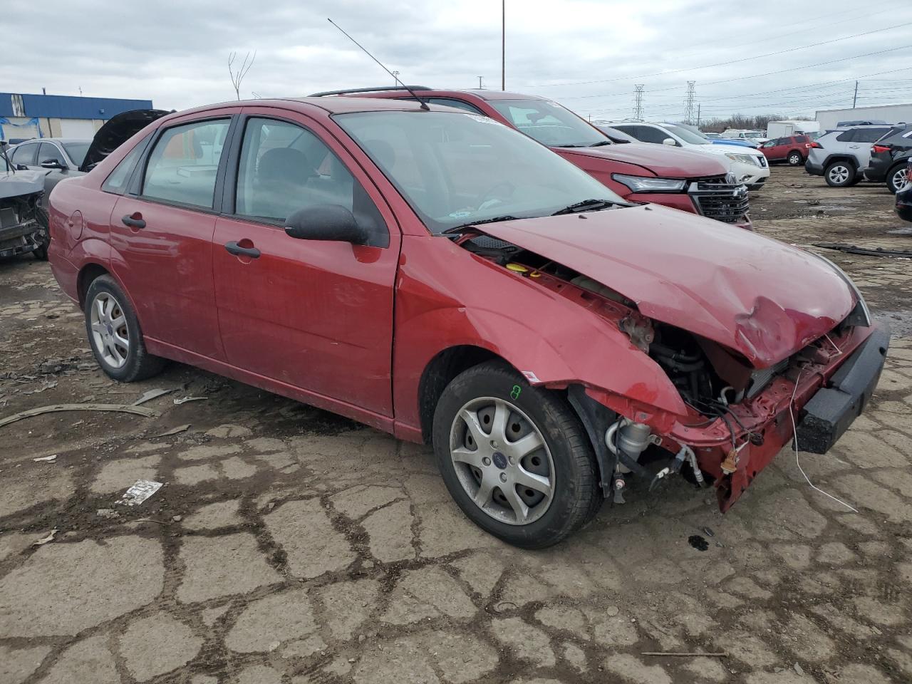 2005 Ford Focus VIN 1FAFP34N85W241506 Copart auction photo, front end damage thumbnail 4
