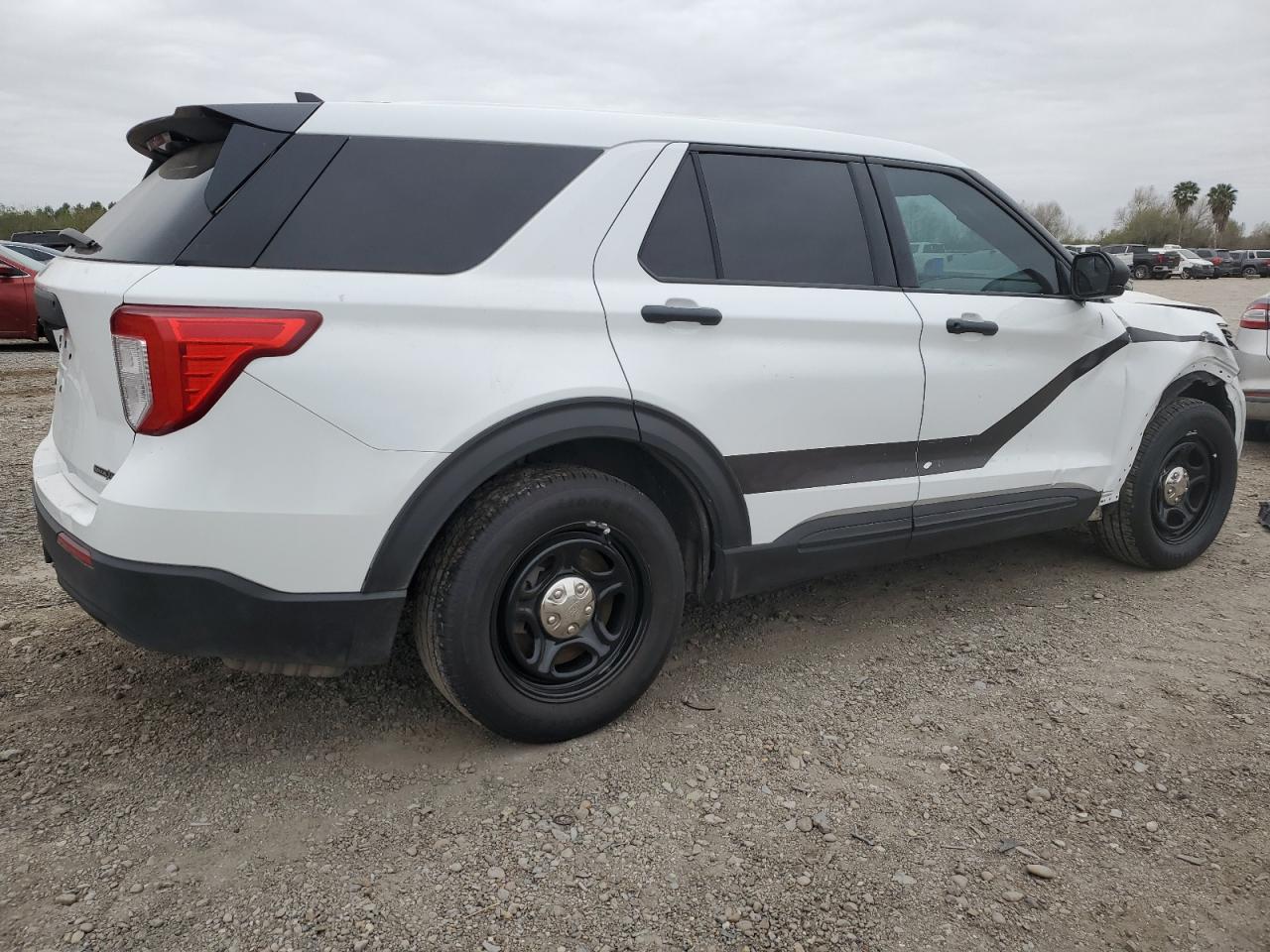 2020 Ford Explorer VIN 1FM5K8AB7LGC14392 Copart auction photo, front end / side damage thumbnail 3