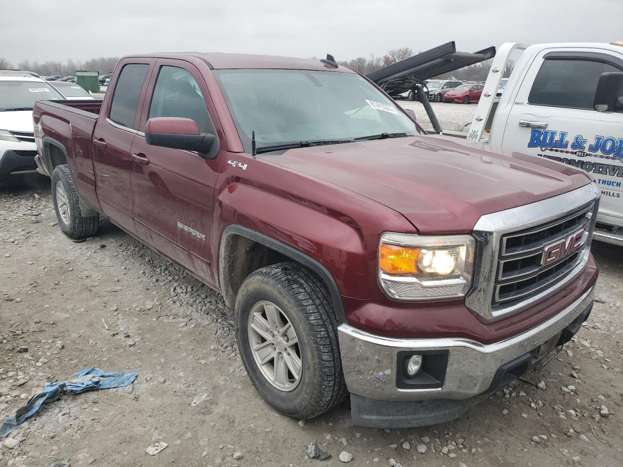 2015 GMC Sierra VIN 1GTV2UEC2FZ249737 Copart auction photo, side damage thumbnail 4