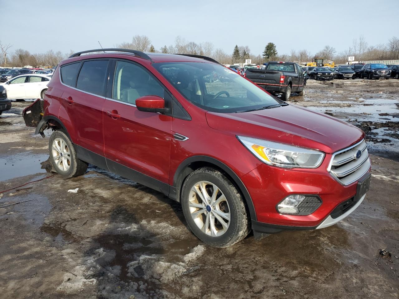 2018 Ford Escape VIN 1FMCU9GD1JUD12624 Copart auction photo, rear end damage thumbnail 4