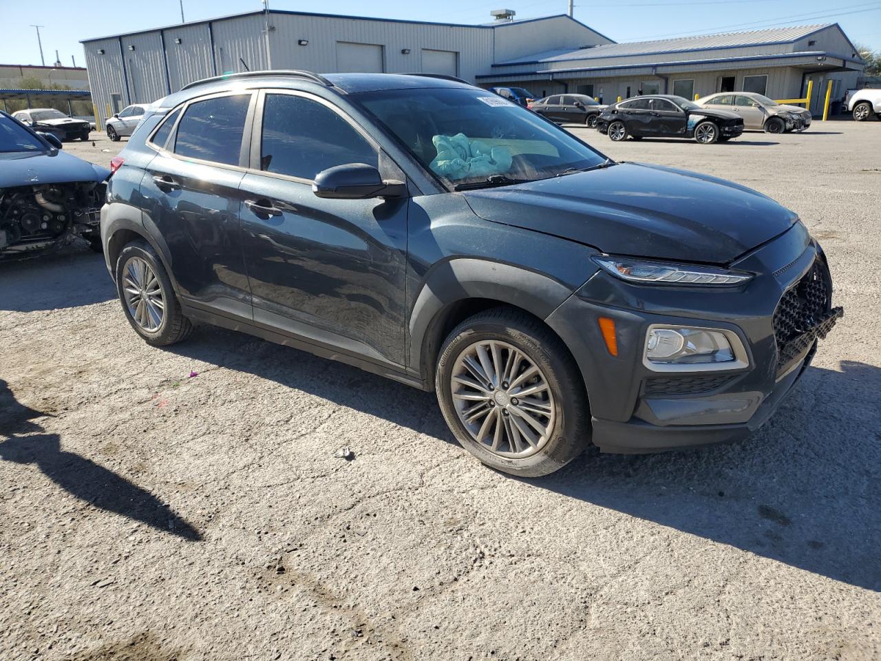 2018 Hyundai Kona VIN KM8K22AAXJU075560 Copart auction photo, front end damage thumbnail 4