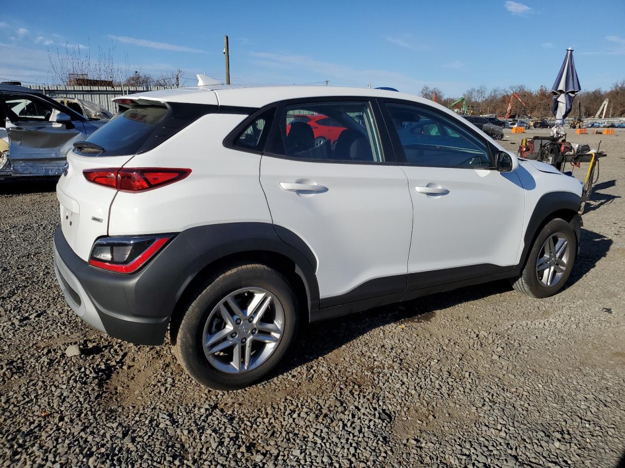 2022 Hyundai Kona VIN KM8K2CAB5NU927527 Copart auction photo, front end damage thumbnail 3