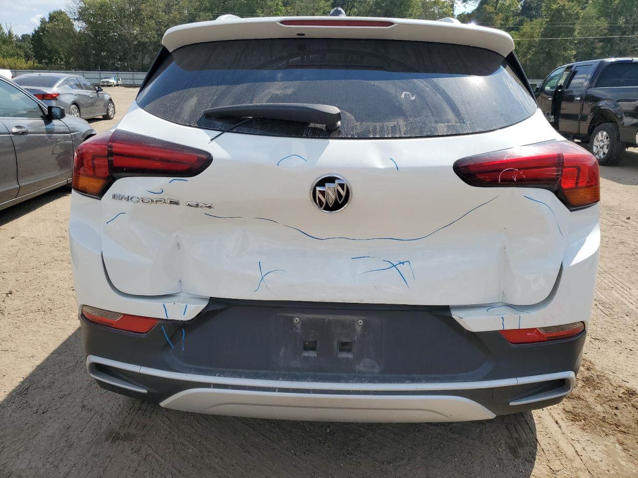 2021 Buick Encore VIN KL4MMDS21MB152725 Copart auction photo, rear end / minor dent/scratches damage thumbnail 6