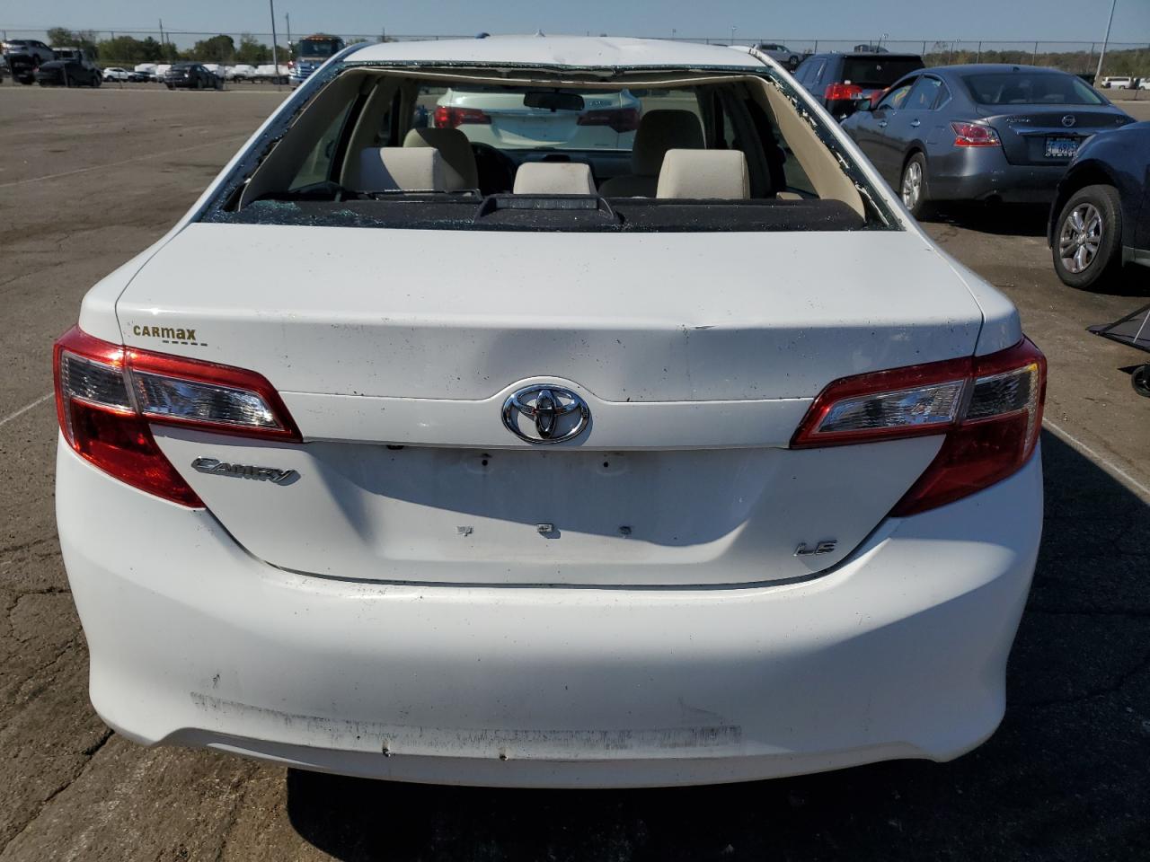 2014 Toyota Camry VIN 4T1BF1FK5EU465147 Copart auction photo, top/roof damage thumbnail 6