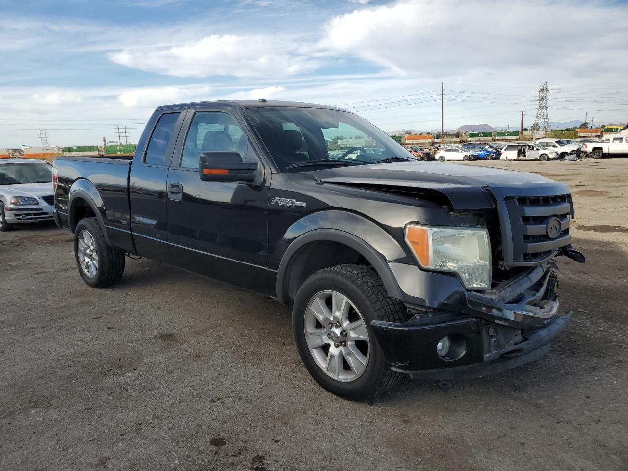 2010 Ford F-150 VIN 1FTFX1EV1AKE03121 Copart auction photo, front end / frame damage damage thumbnail 4