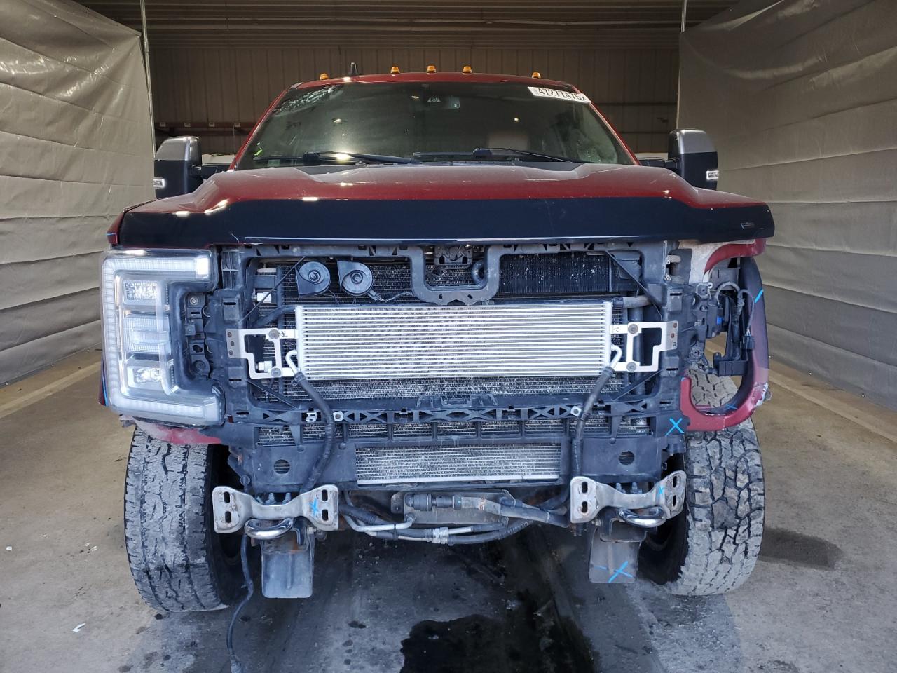 2019 Ford F250 VIN 1FT7W2BT2KEF73813 Copart auction photo, front end / side damage thumbnail 5