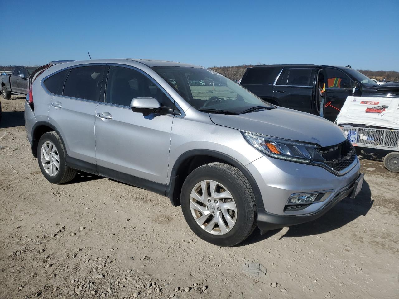 2015 Honda CR-V VIN 2HKRM4H53FH696061 Copart auction photo, rear end / front end damage thumbnail 4