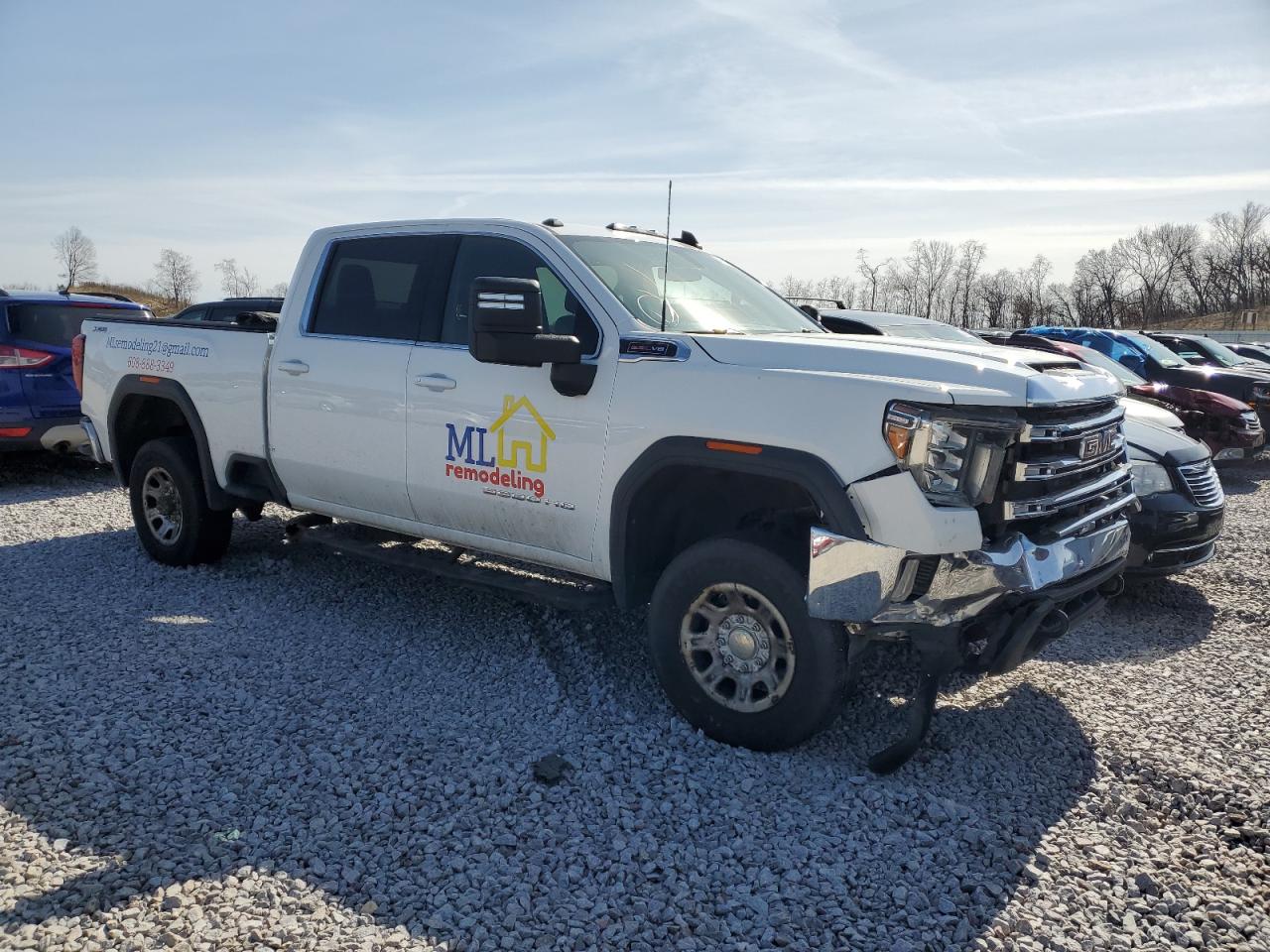 2020 GMC Sierra VIN 1GT19ME78LF188372 Copart auction photo, front end / minor dent/scratches damage thumbnail 4