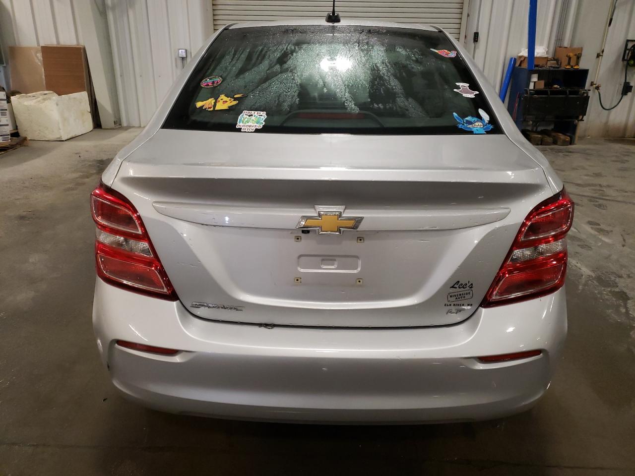 2017 Chevrolet Sonic VIN 1G1JD5SH5H4127056 Copart auction photo, front end / hail damage thumbnail 6