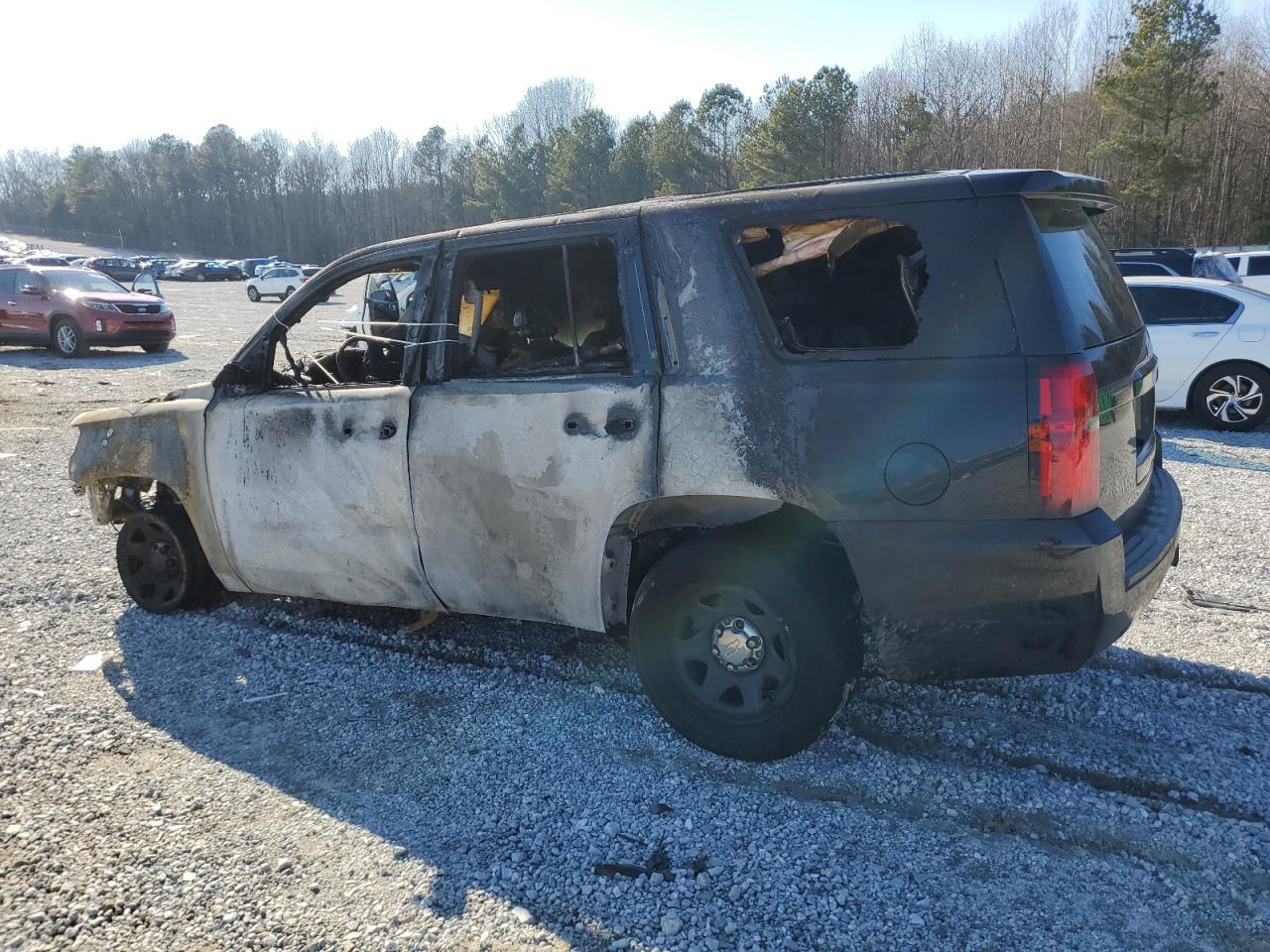 2015 Chevrolet Tahoe VIN 1GNLC2EC7FR699349 Copart auction photo, burn damage thumbnail 2